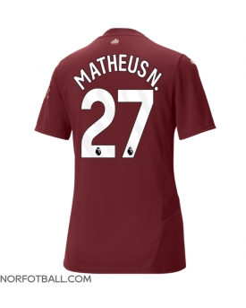 Billige Fotballdrakt Manchester City Matheus Nunes #27 Replika Tredjedrakt Dame 2024-25 Kortermet